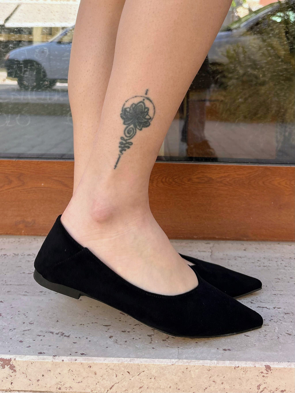 Ballerina Scamosciata Nera