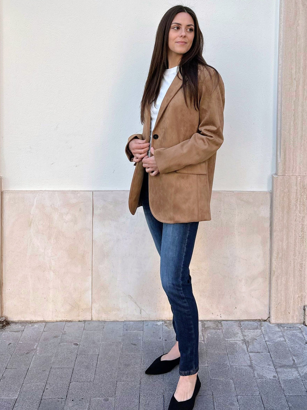 BLAZER CAMEL SUEDE