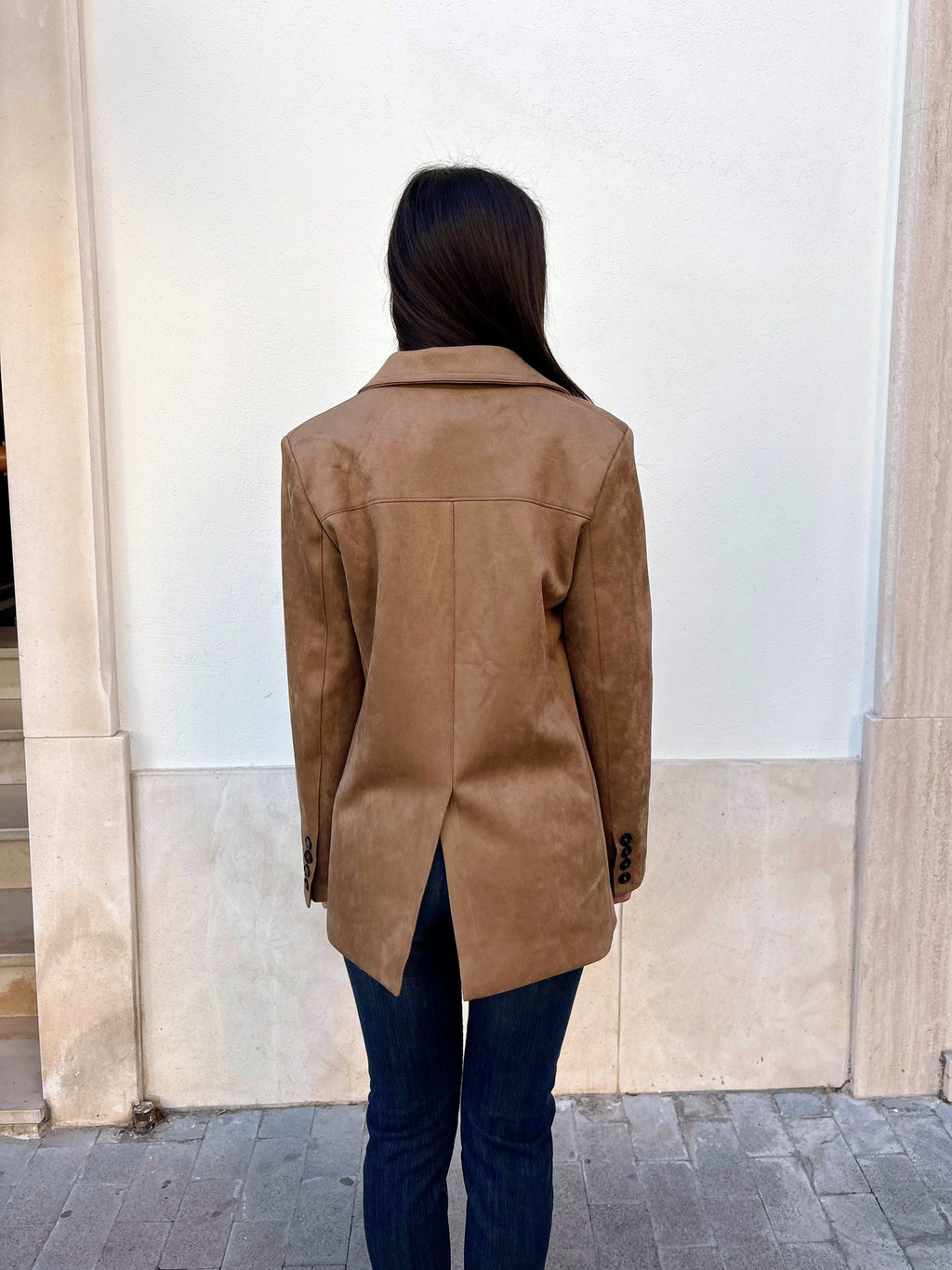 BLAZER CAMEL SUEDE