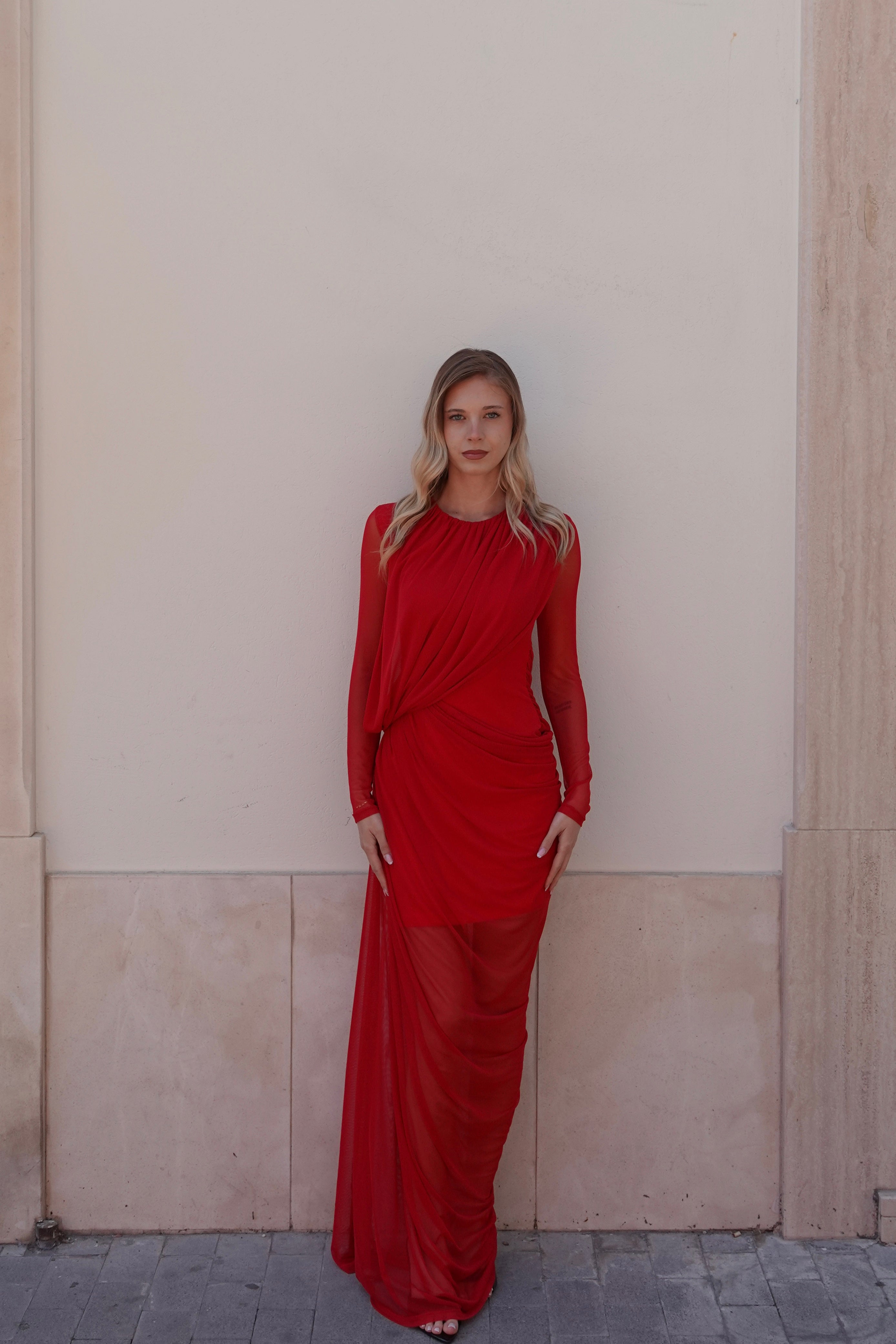 Red Flow Dress