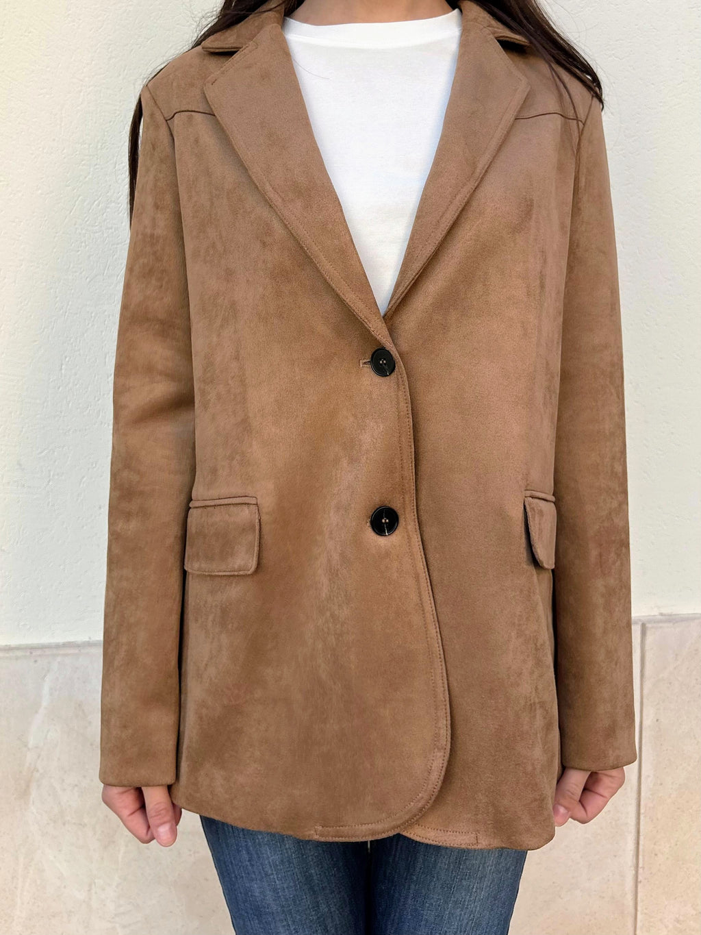 BLAZER CAMEL SUEDE