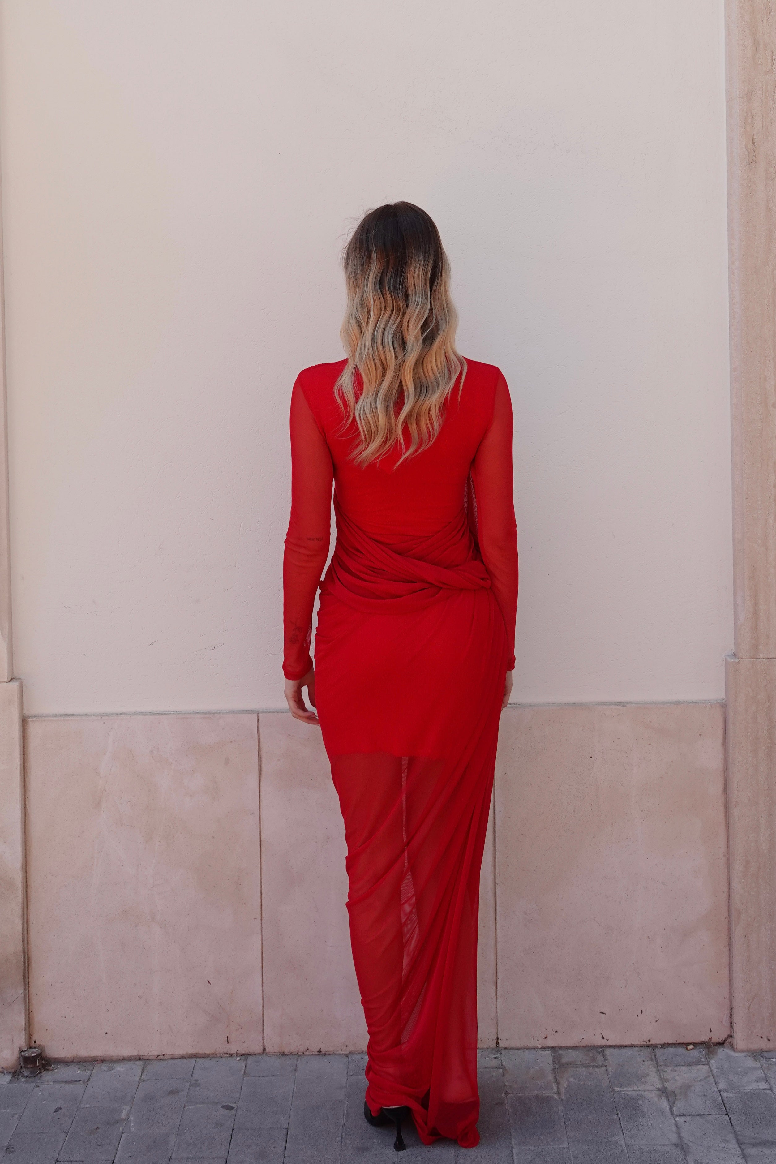 Red Flow Dress