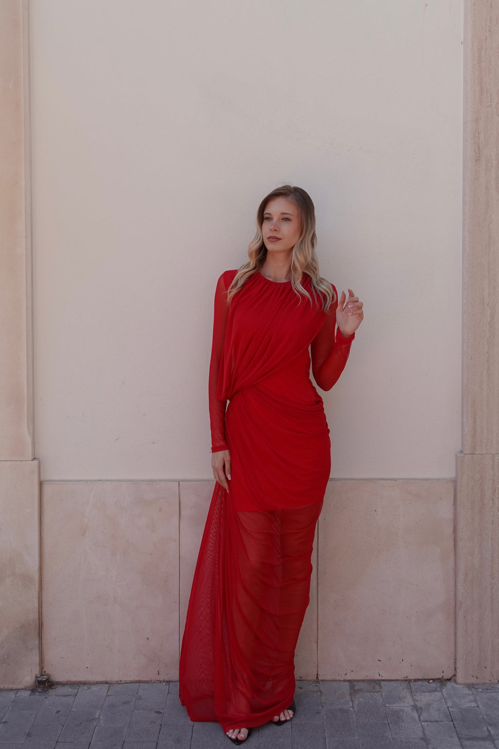 Red Flow Dress