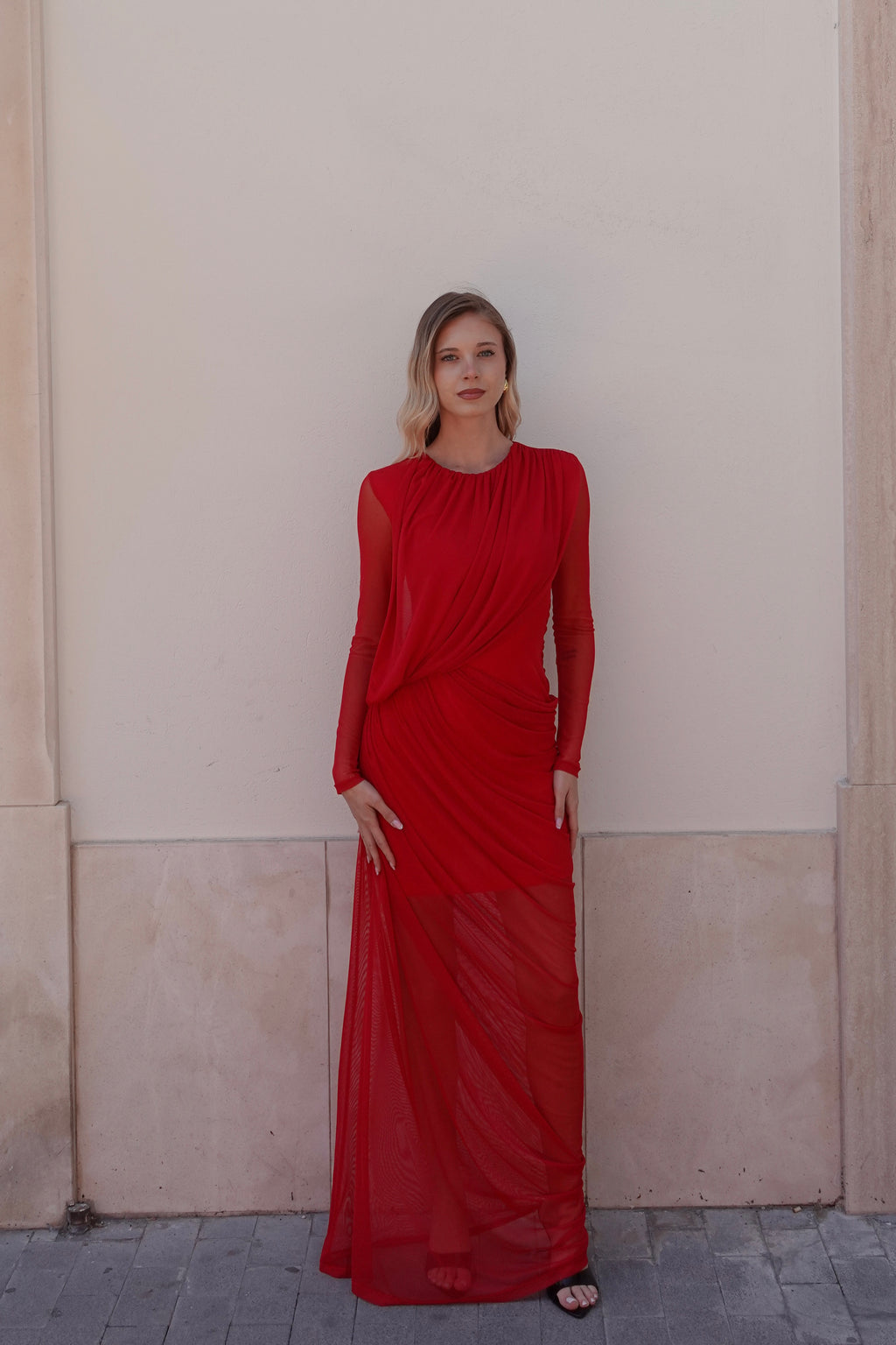 Red Flow Dress