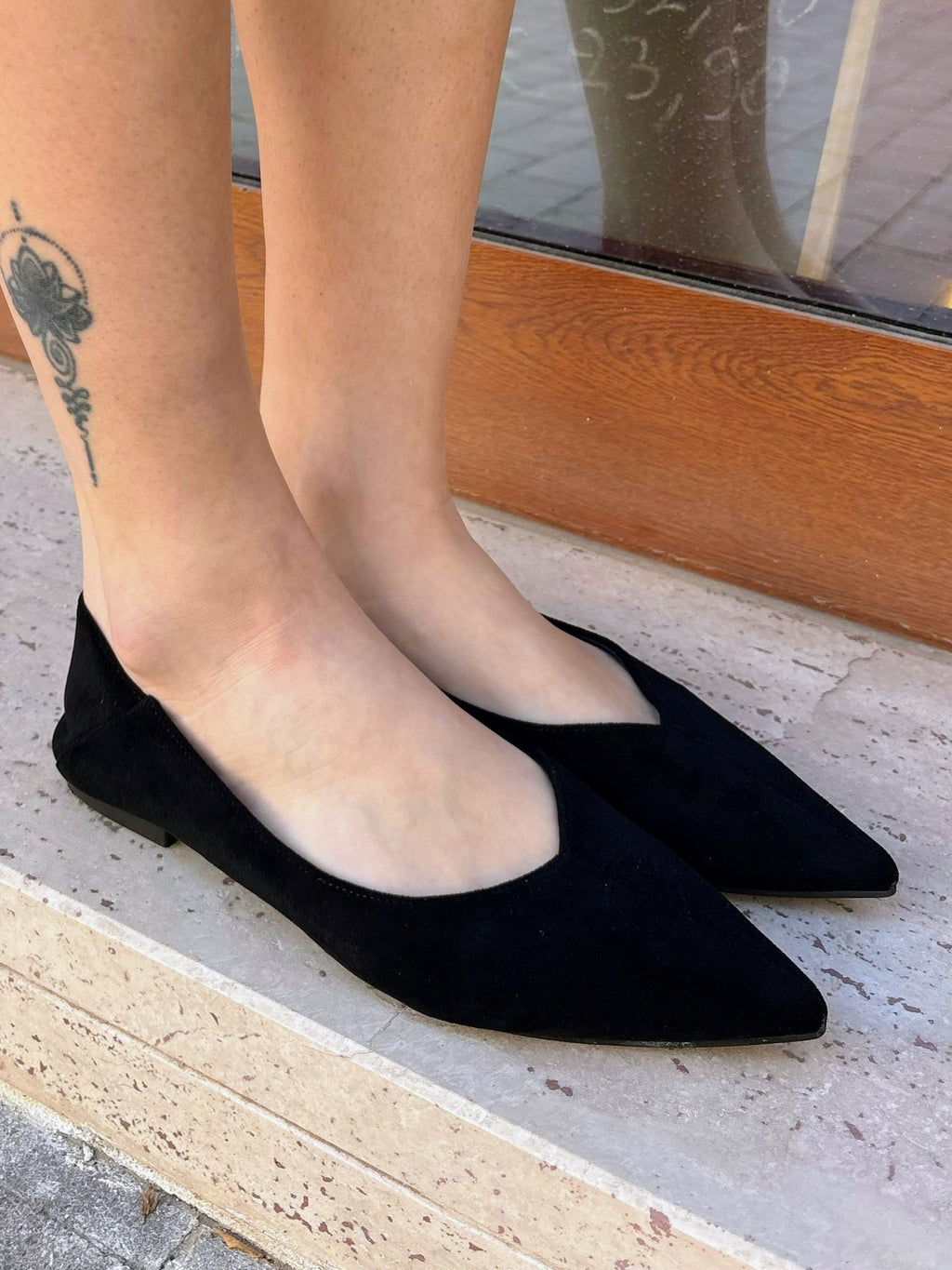 Ballerina Scamosciata Nera